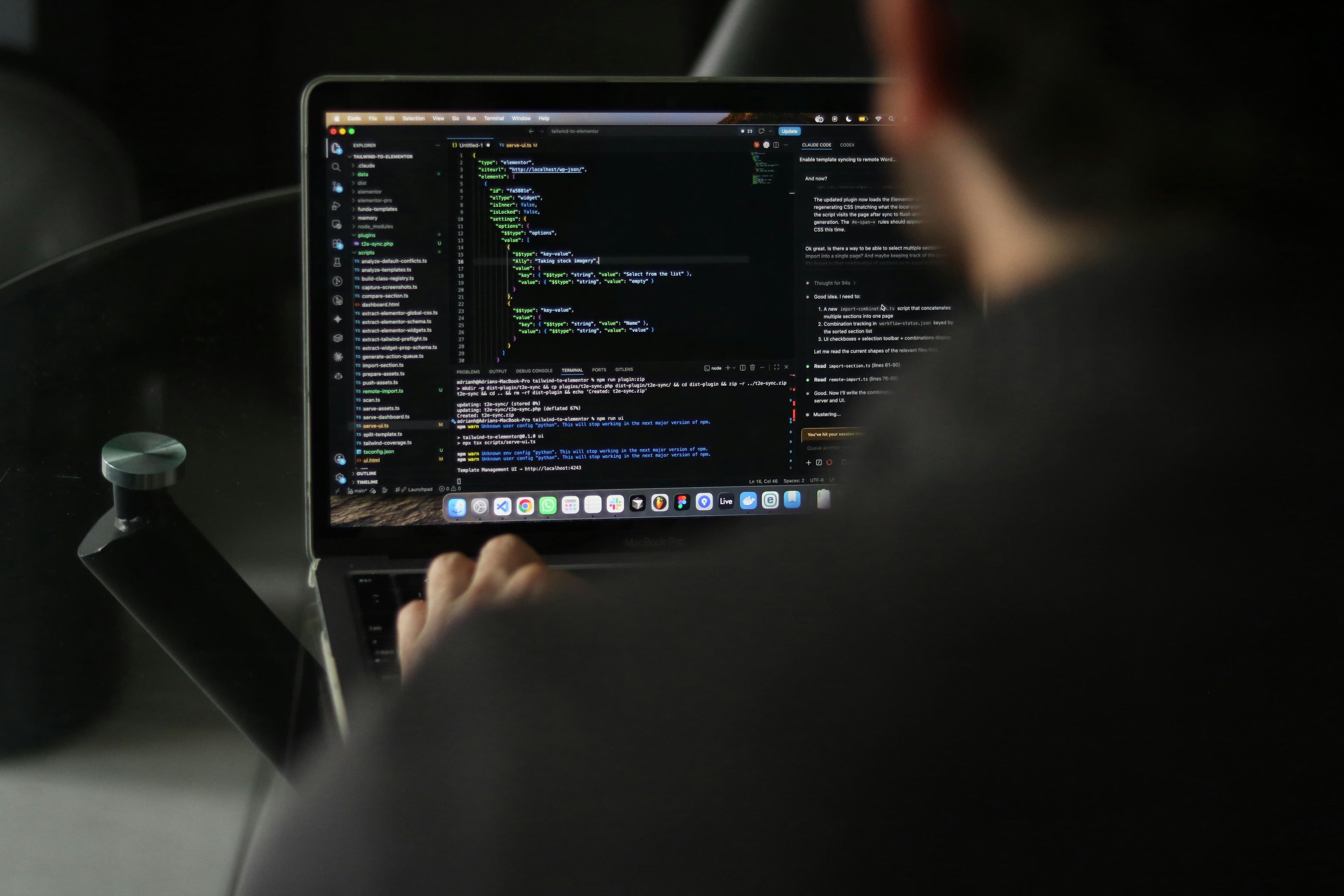 Developer at work