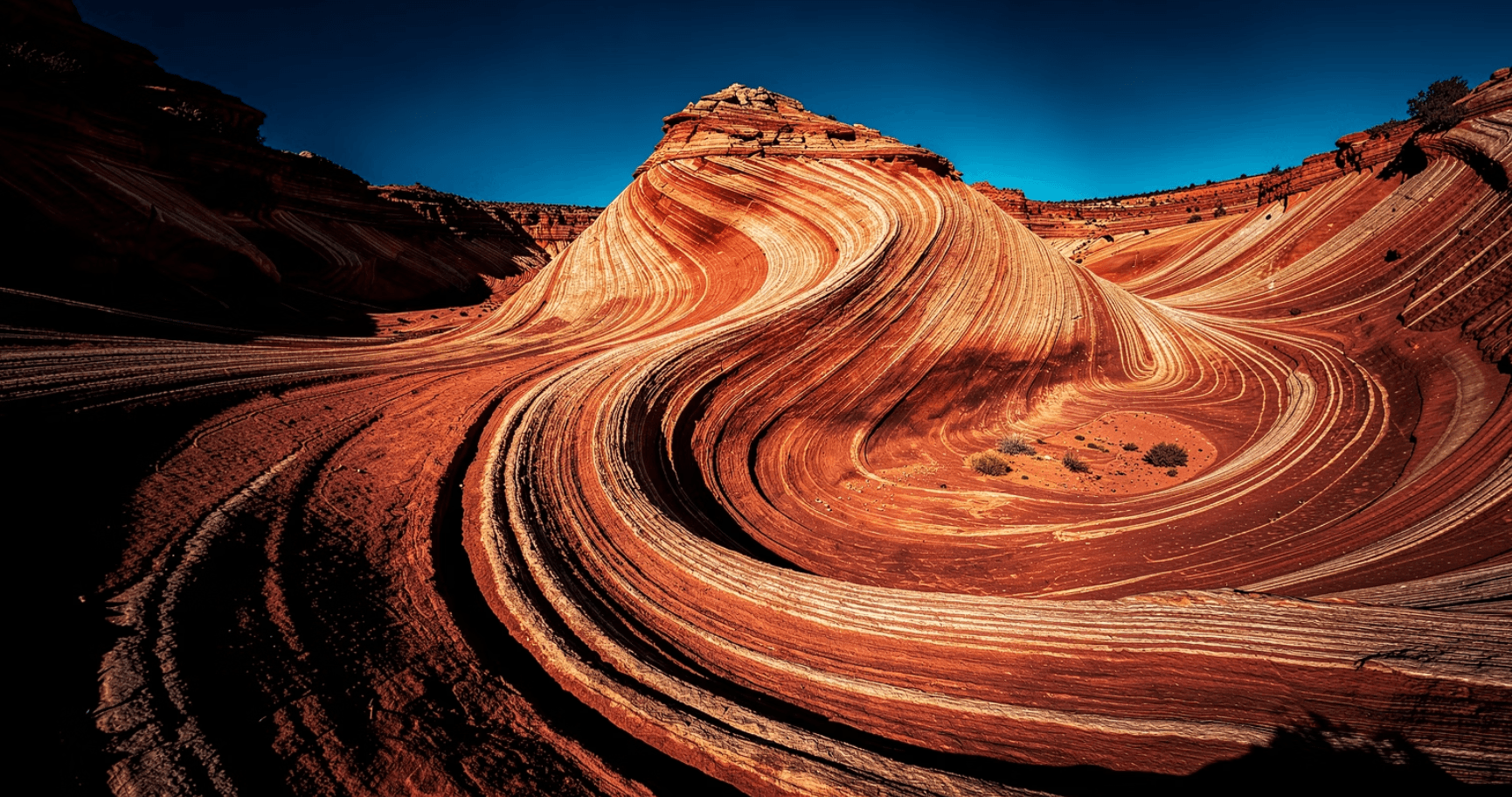 Sandstone swirl formation